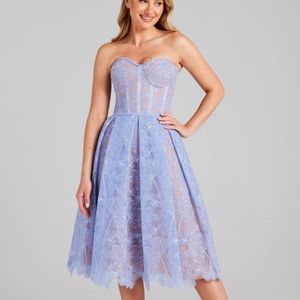 Nadine Merabi Olivia Blue Dress